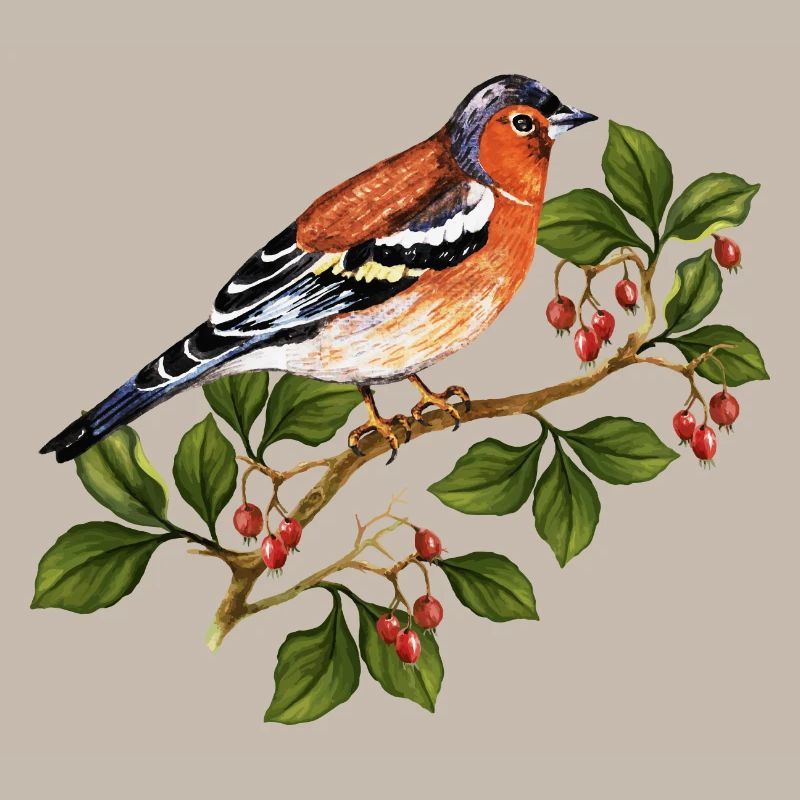 Bunter Vogel