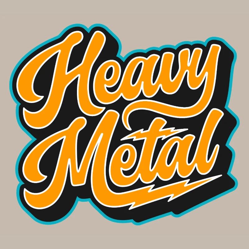 Heavy Metal Bold Script Logo