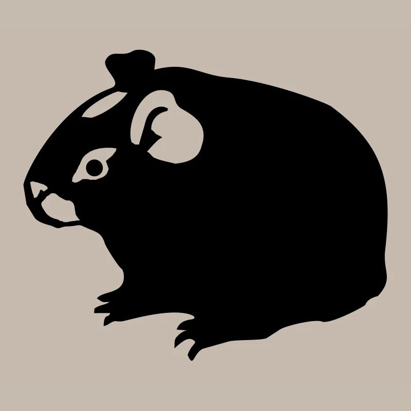 Les cochons d'Inde (2) monochrome