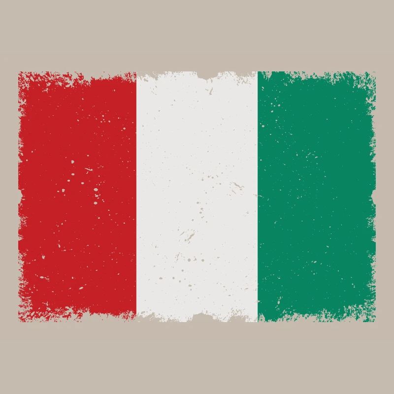 Drapeau Italie Grunge