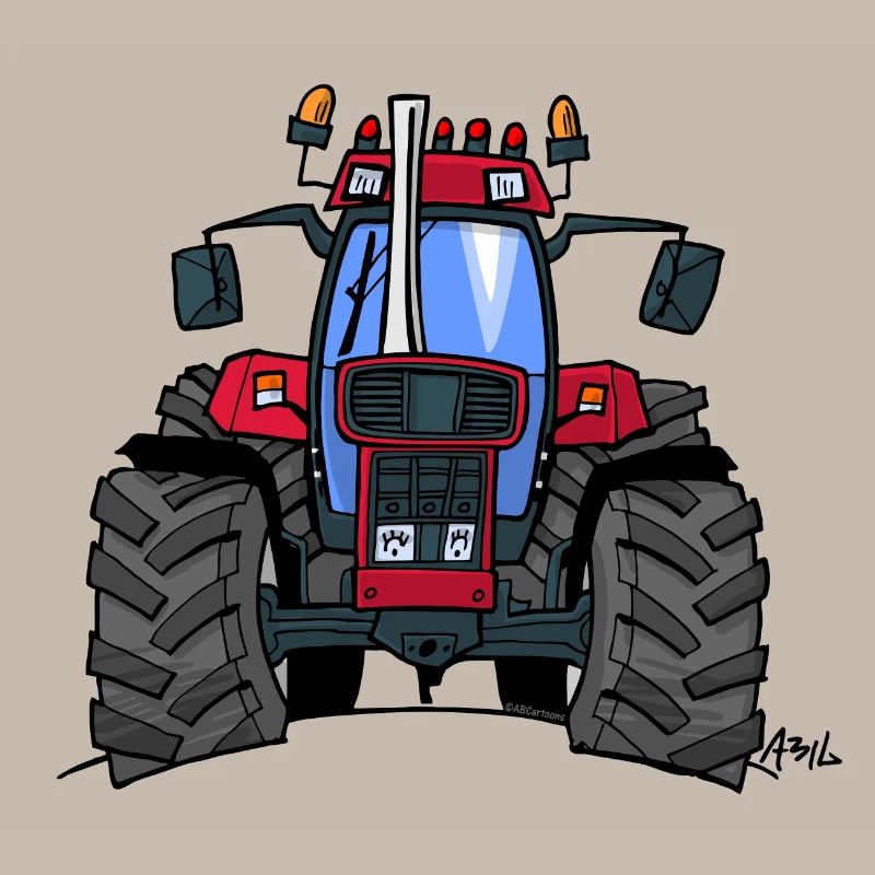 340 Red tractor
