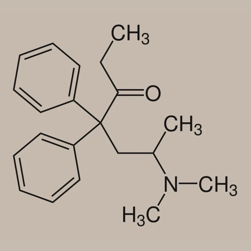 Methadone structural formula
