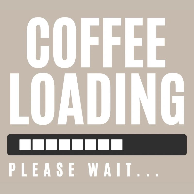 Kaffee wird geladen Bitte warten