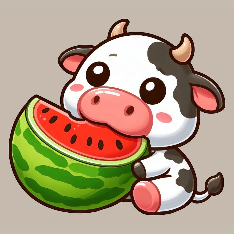 Drôle de vache Bull Melon pastèque d’été