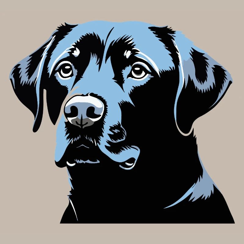 Labrador Retriever Kopf - Pet Dog Sticker