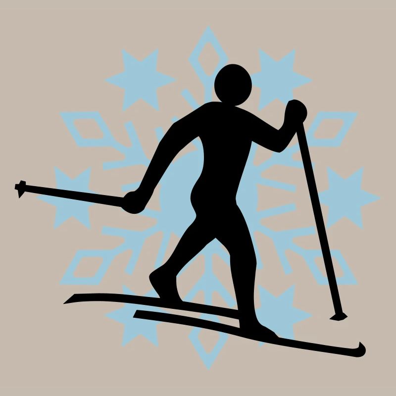 Langläufer Schneeflocke