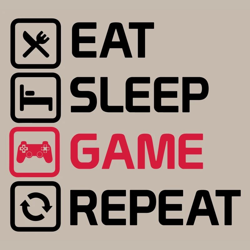 manger le jeu de sommeil répéter