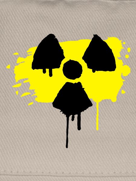 Radioaktiv Zeichen als Graffiti