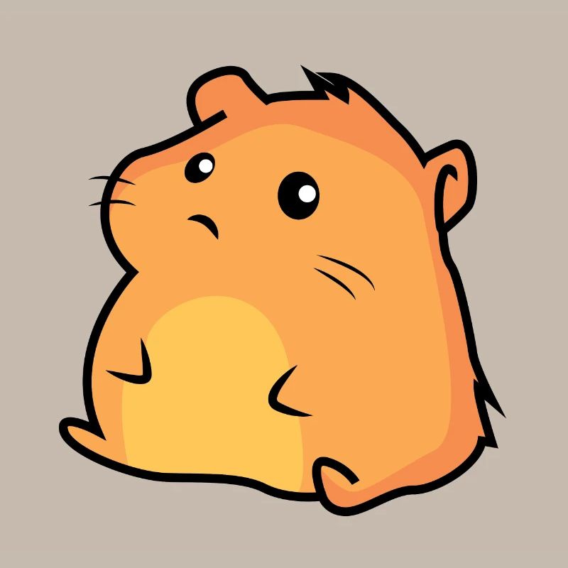 Petit hamster potelé