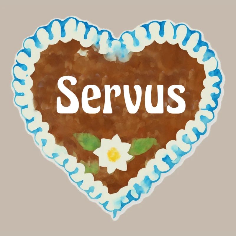Lebkuchenherz Servus