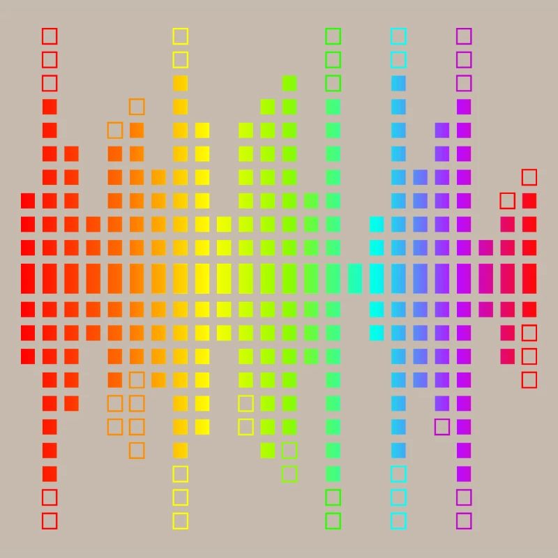 Vibrant Equalizer Sound Wave Pattern