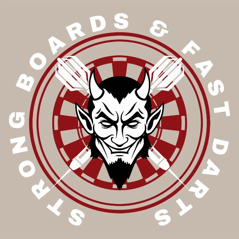 DARTS, DARTBOARD AND DEVIL 