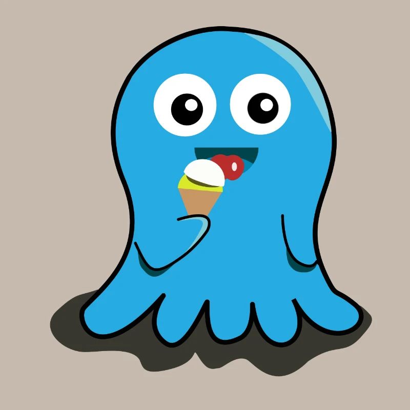 Geist Eis essen Geschenk Kinder witzig lecker