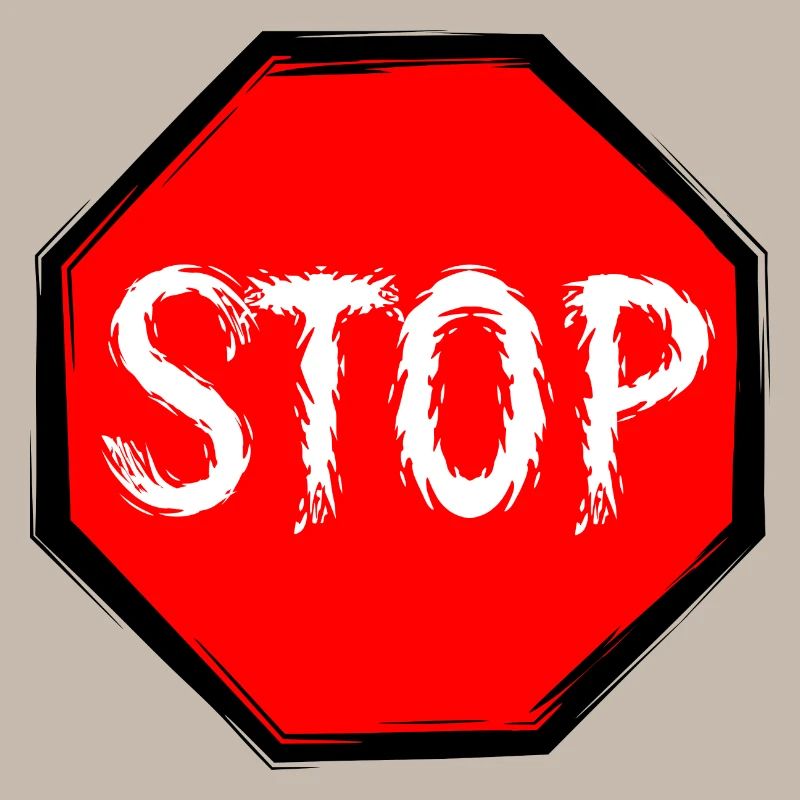 Stop shield vector