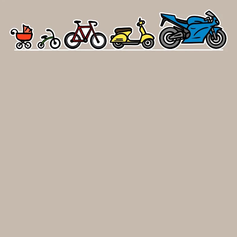 Biker Evolution Motorrad Entwicklung Fortschritt