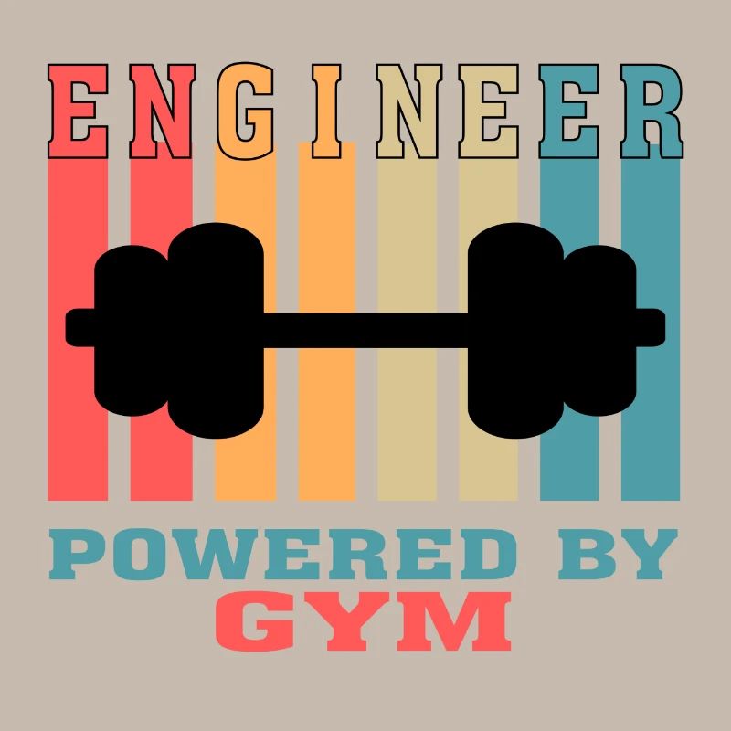 Funny Engineer Powered by Gym Tshirt for Engineers