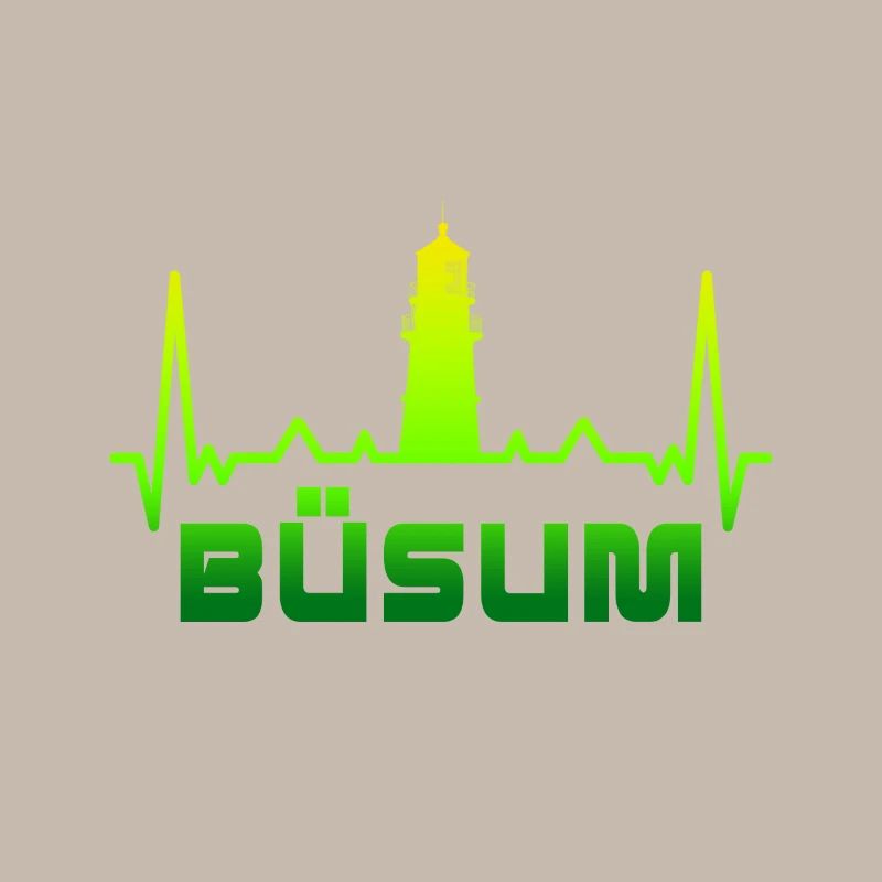 Büsum Leuchtturm Design / Geschenkidee