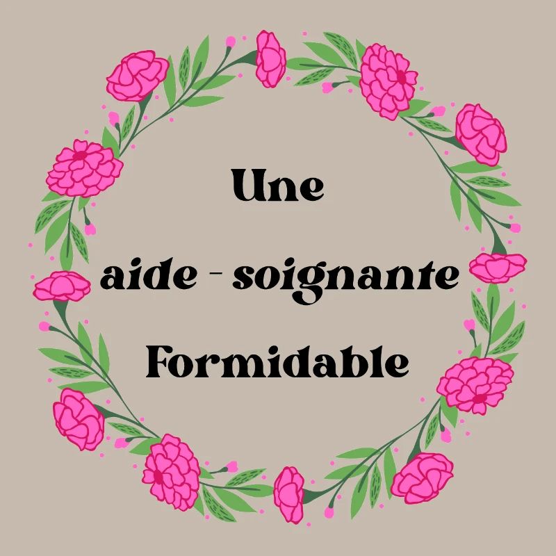 Une aide soignante formidable - couronne de fleurs