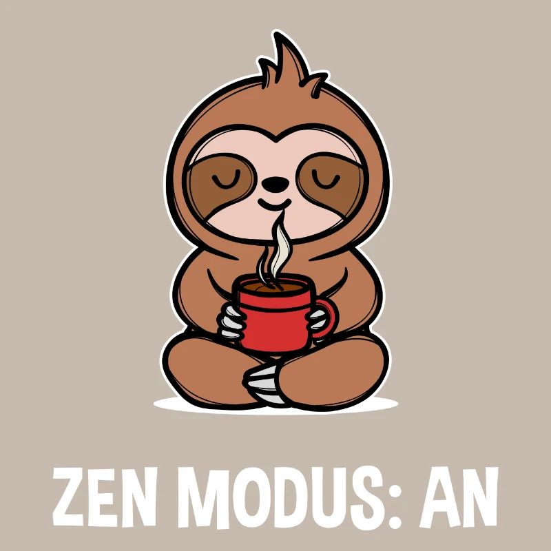 Sloth Saying Caffeine Coffee Coffee Drinker