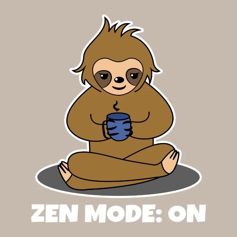 Coffee Drinker Sloth Coffee Cup Coffee Saying