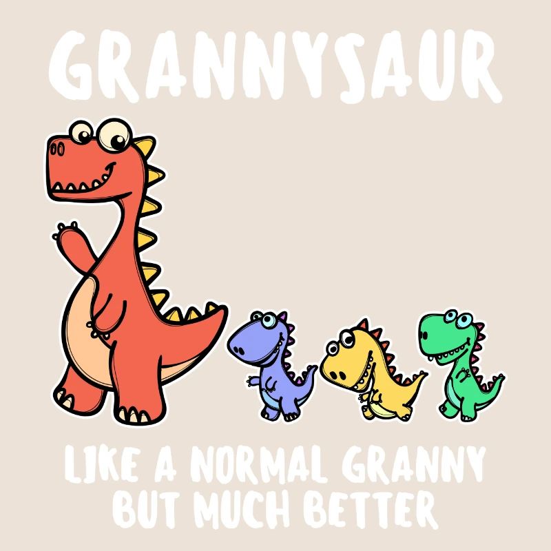 Oma Cool Statement Großmutter Dinosaurier