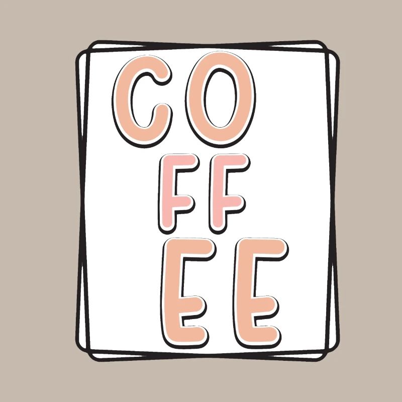 Kaffee Typo Panel