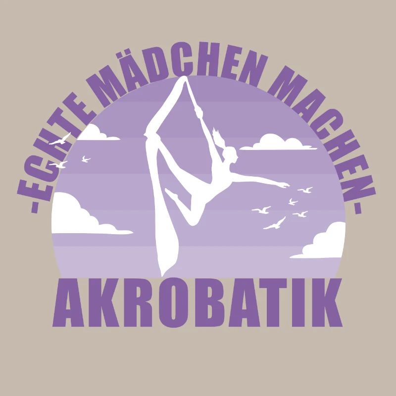 Echte Mädchen machen Akrobatik! Geschenk