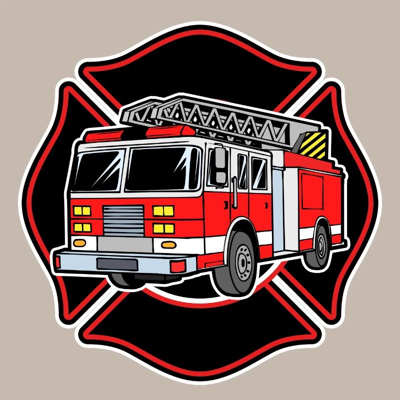Rescuer fire engine fire brigade professional fire brigade
