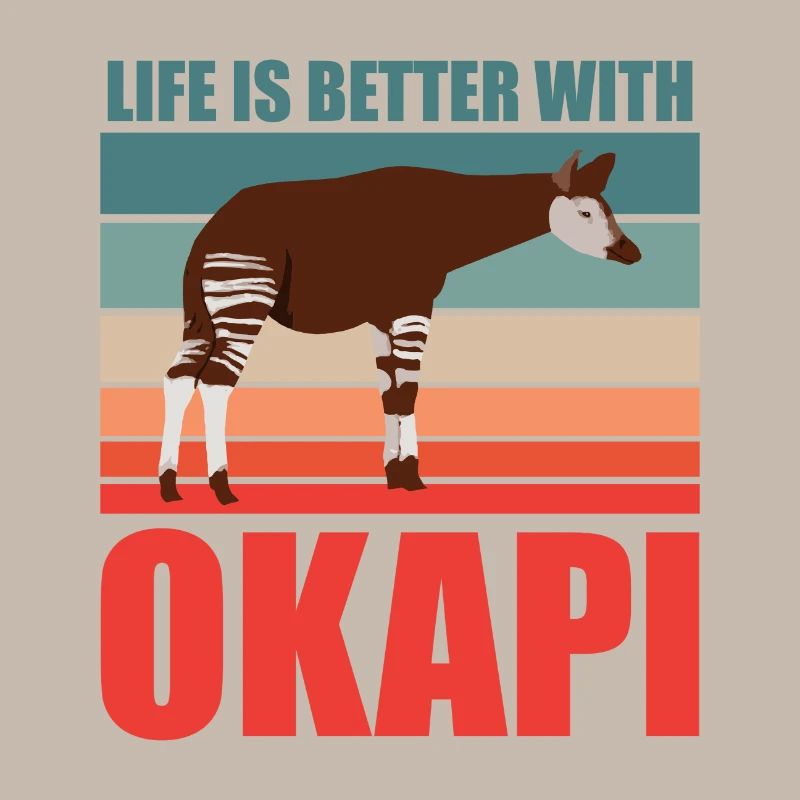 Okapi im Einklang mit der Natur