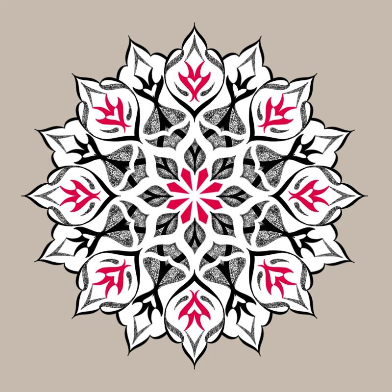 Dessin mandala dotwork