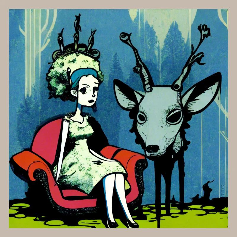 Psychedelic deer 01