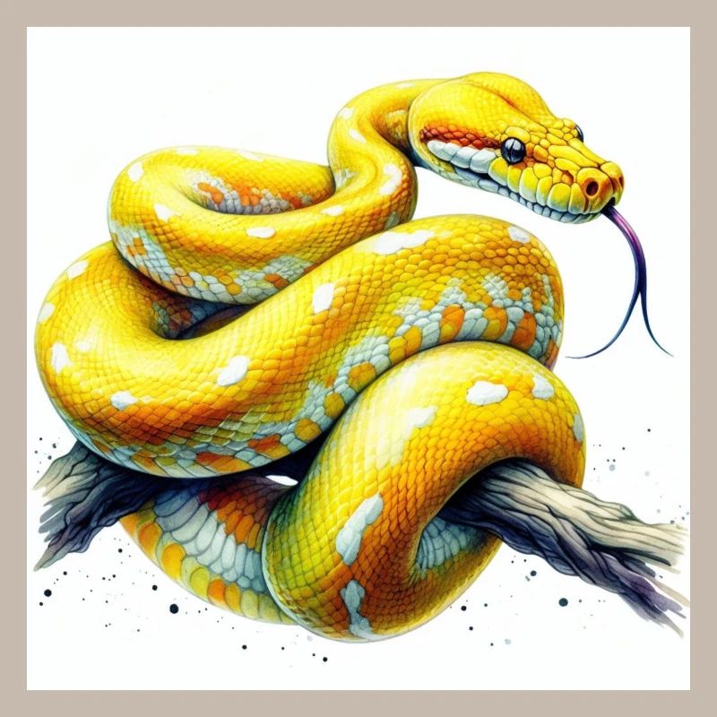 Python jaune