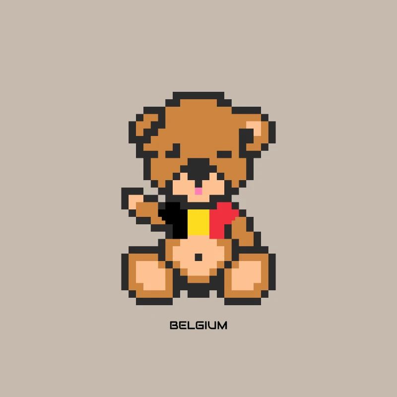 Pixel Bär Belgien