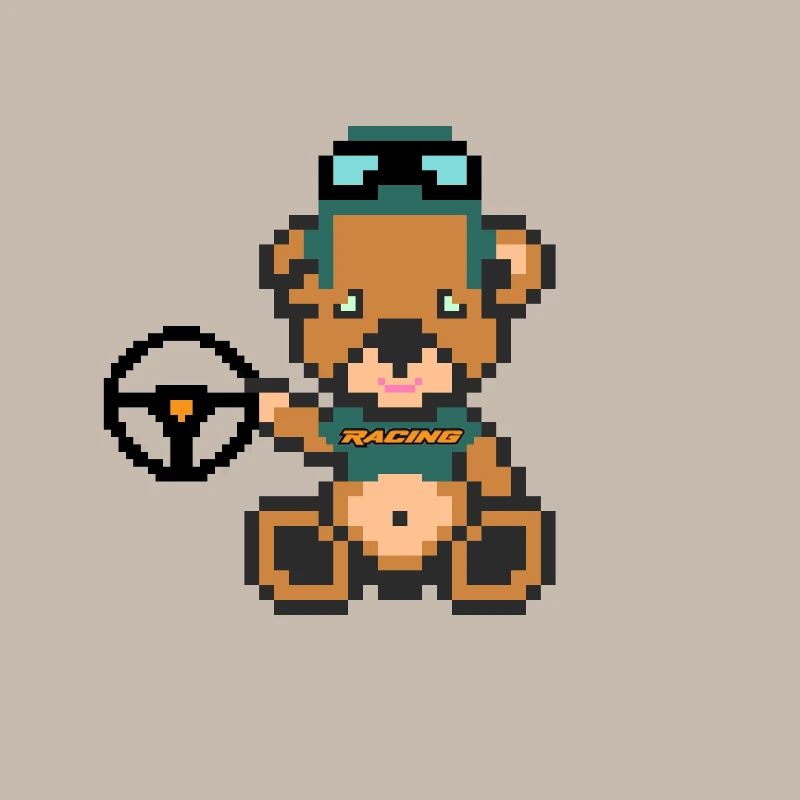 Pixel-Bären-Rennen