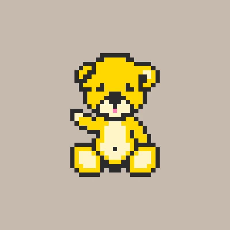 Pixel Bear Sunny