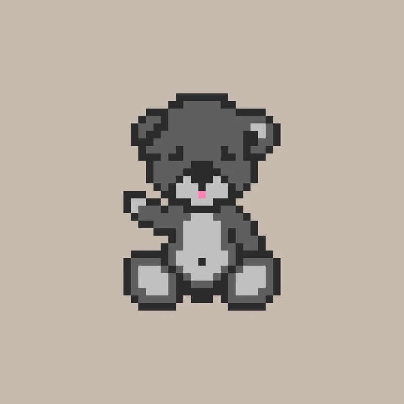 Pixel-Bären-Sturm