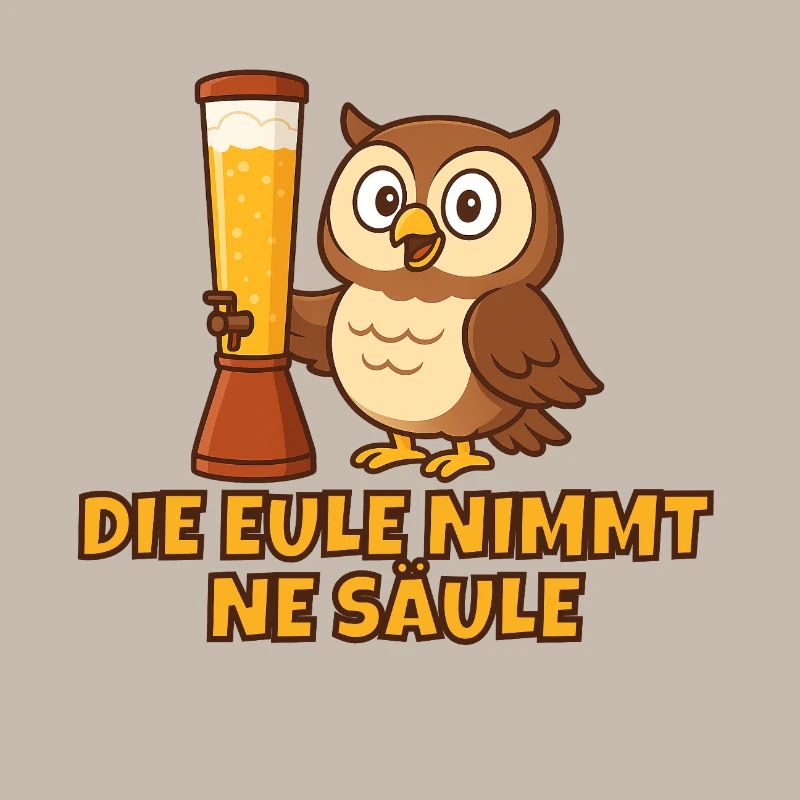 Eule mit der Säule