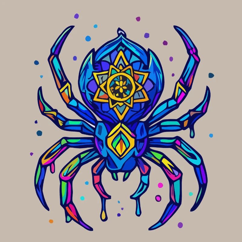 Araignée néon