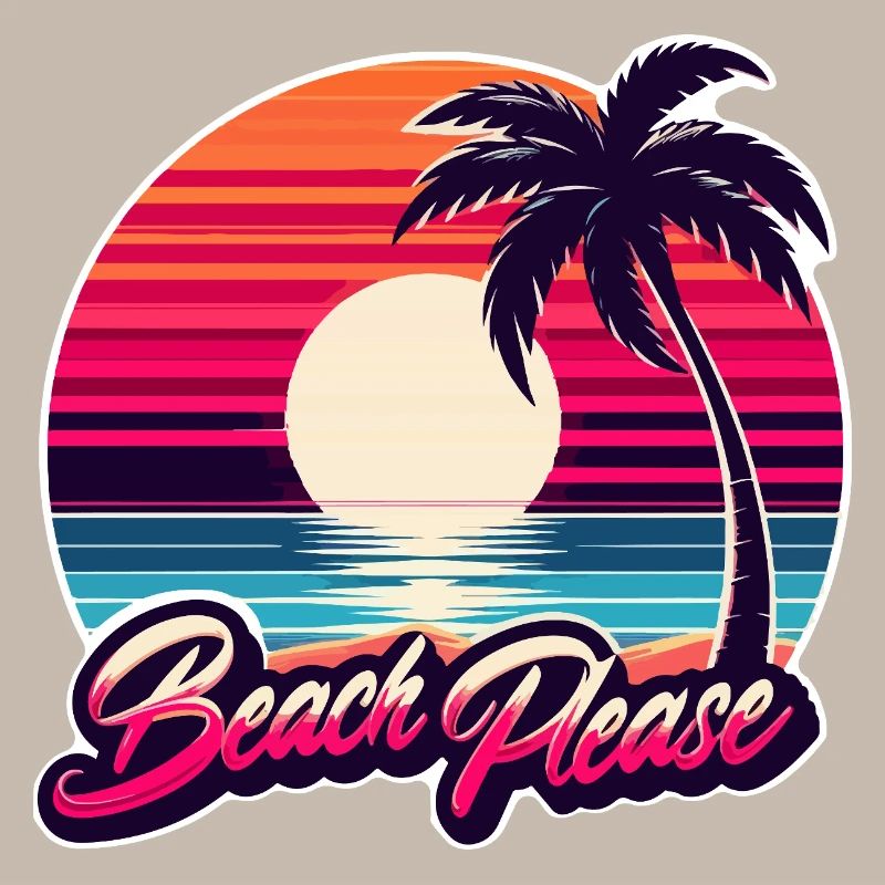Coucher de soleil plage Beach Please