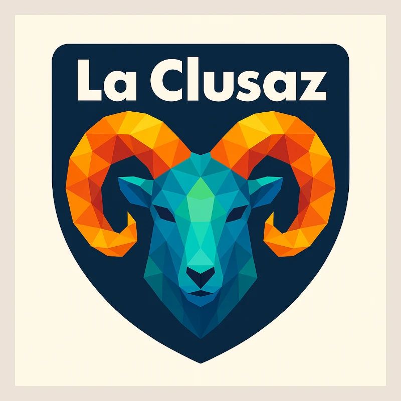 La Clusaz Geometric Ram Crest