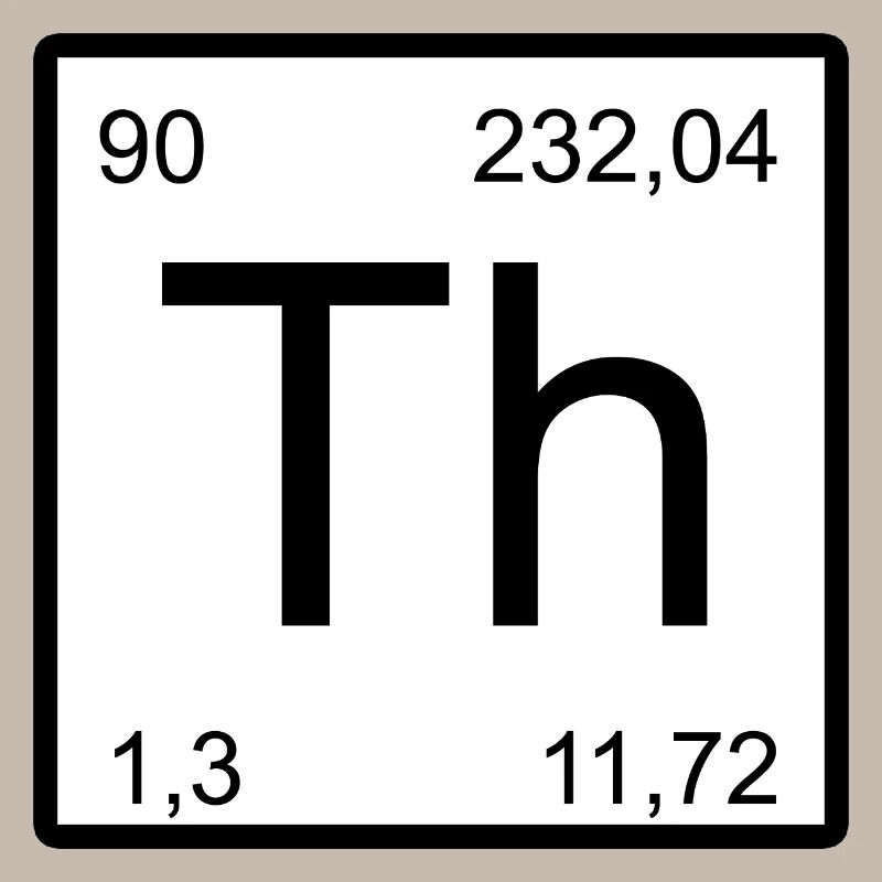 Th Thorium Element Icon Artwork