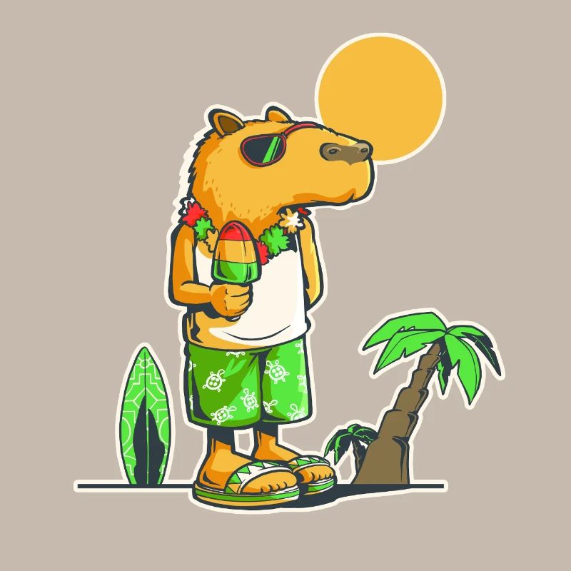 Capybara am Strand