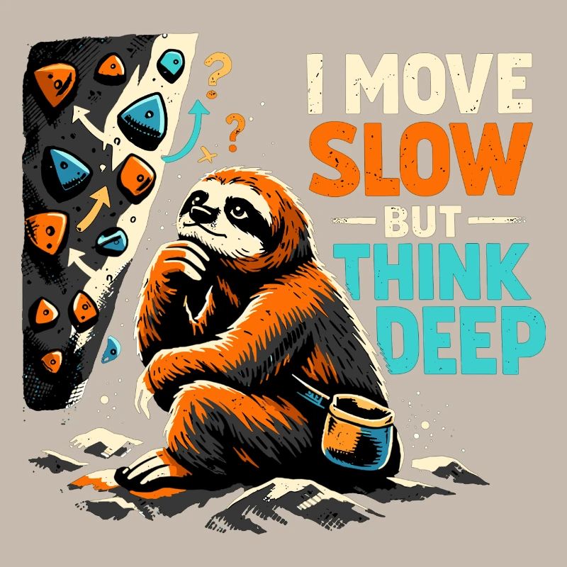 Sloth Bouldering - I move slow but think deep
