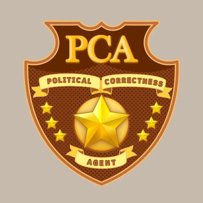 Political Correctness Agent Abzeichen