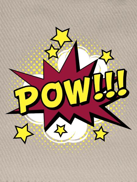 Comic POW Knall Cartoon Superheld