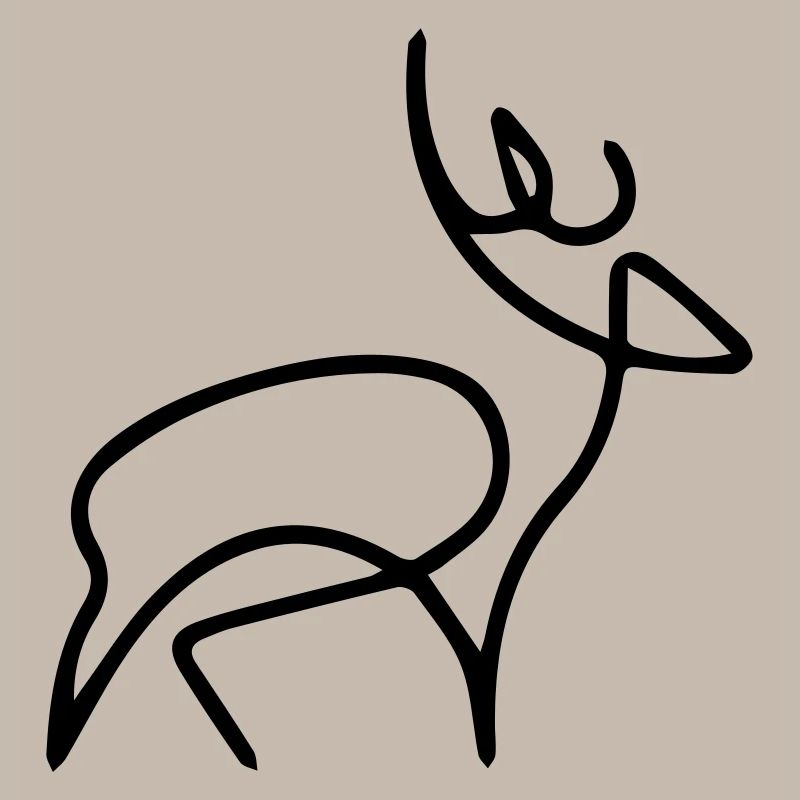 oneline deer