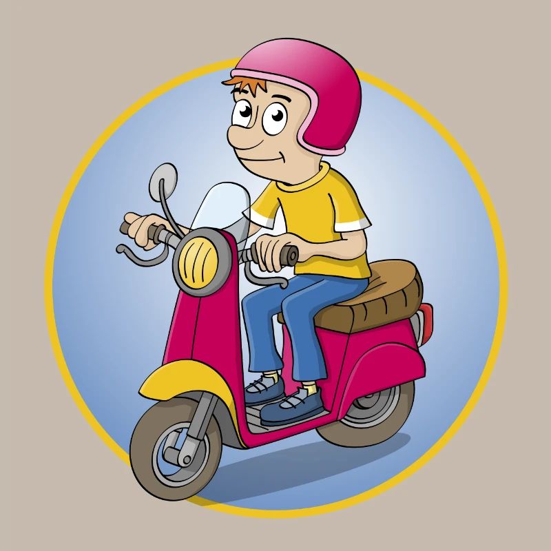 Der Rollerfahrer - Version1