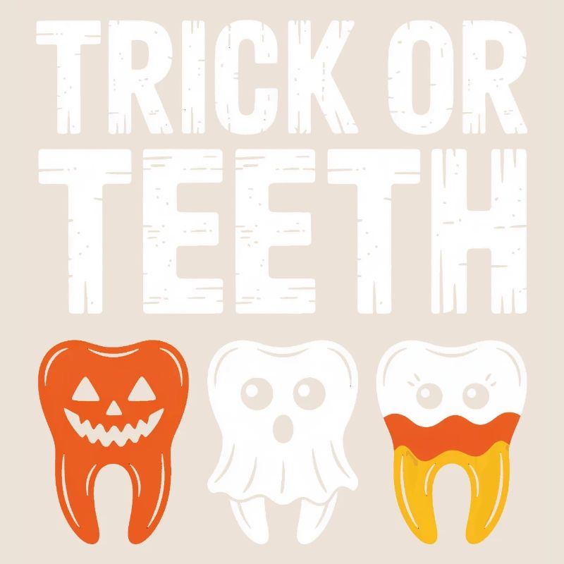 Trick oder Teeth Halloween-T-Shirt