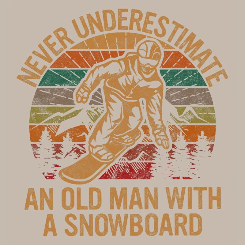 Never Underestimate An Old Man With A Snowboard