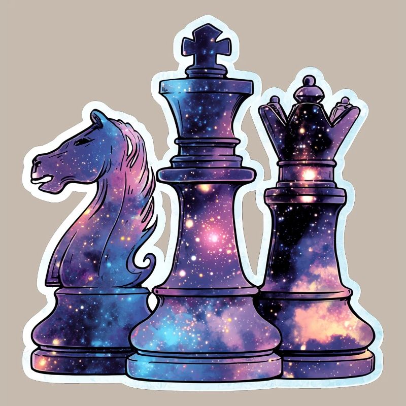 Chess Pieces in Space – Galaxy Nebe